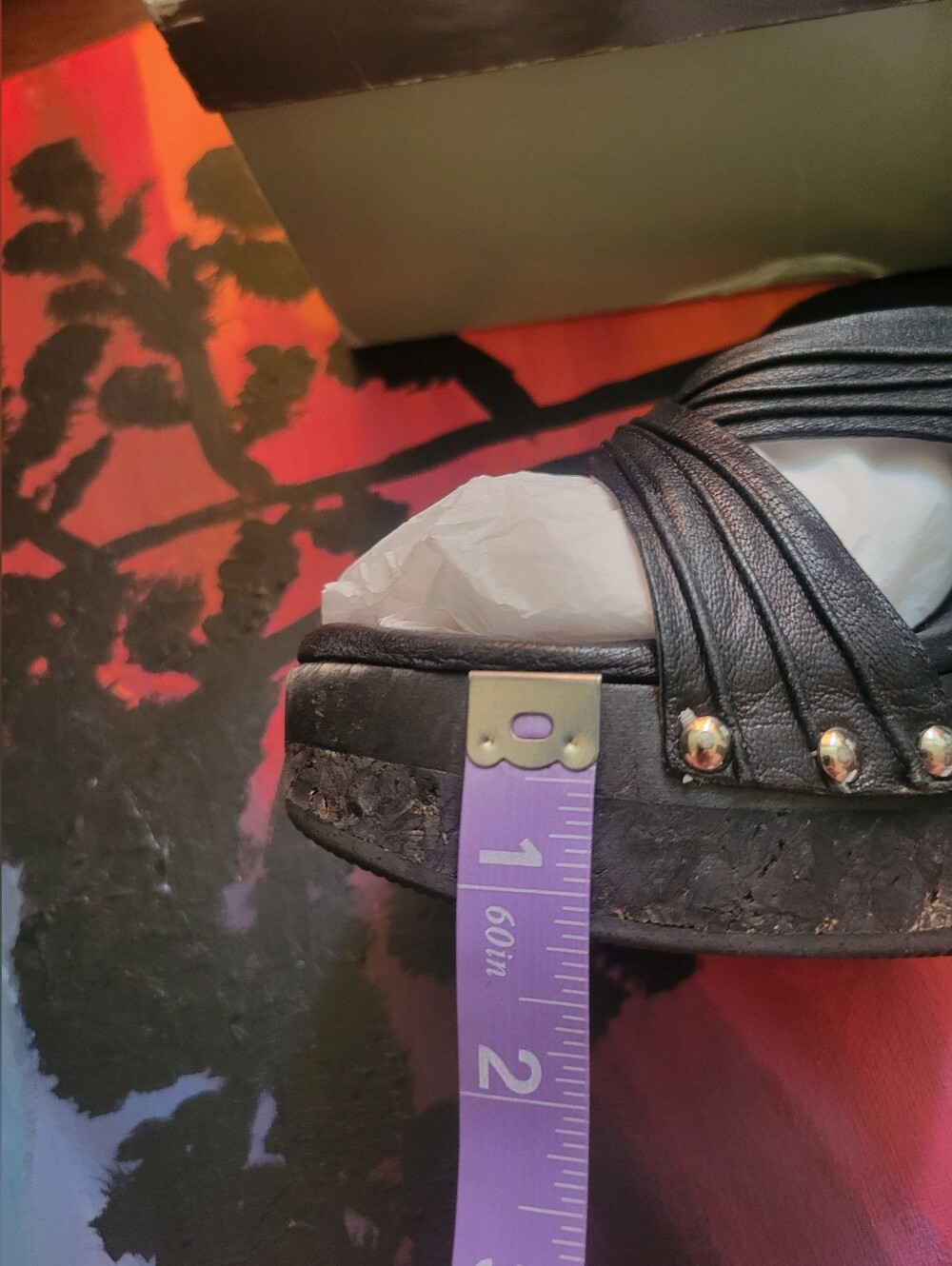 XTC On Melrose Black Leather Slip On Jill Metal Heels - Picture 6 of 9